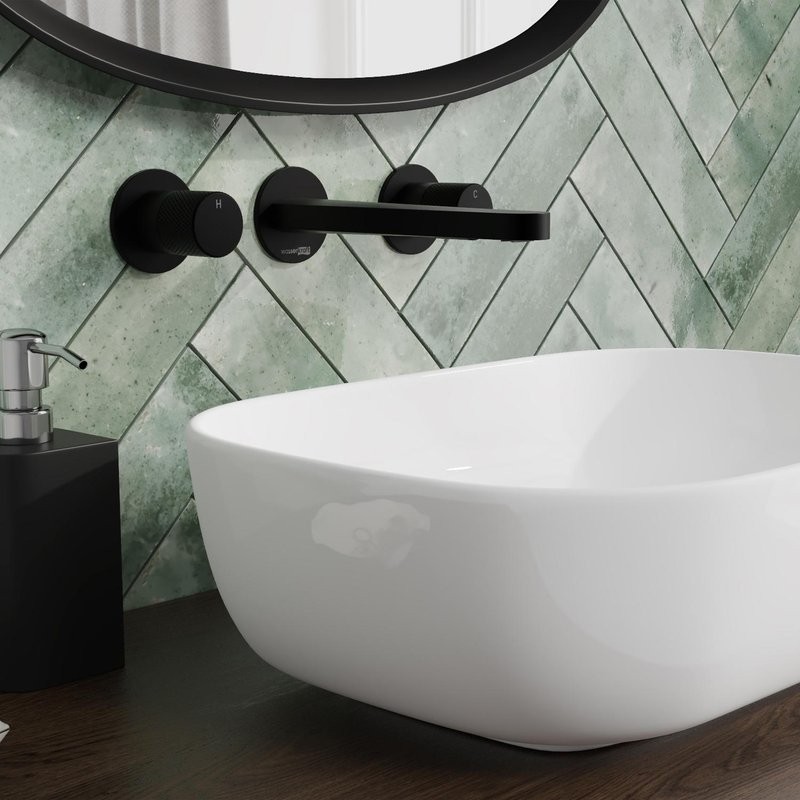 Смеситель для раковины Wasserkraft Fulda 5245 С ВНУТРЕННЕЙ ЧАСТЬЮ, черный soft-touch