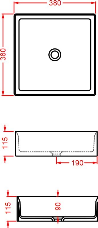 Накладная раковина ArtCeram Scalino SCL001 38 см