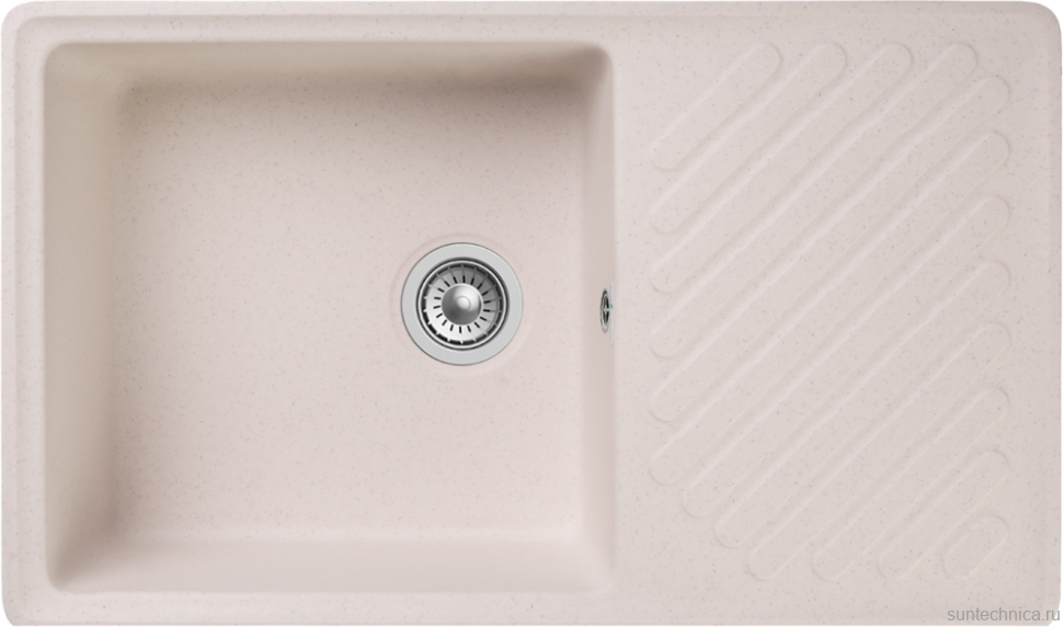 Комплект Мойка GranFest Quarz Z 53 белая + Смеситель MEGA Ege MG-PL10 хром