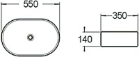 Накладная раковина SantiLine SL-1018
