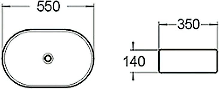 Накладная раковина SantiLine SL-1018
