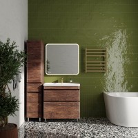 Тумба с раковиной Style Line Атлантика 80 Люкс Plus, напольная, старое дерево