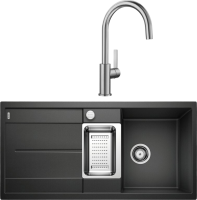 Комплект Мойка Blanco Metra 6S 513053 антрацит + Смеситель Candor 523120