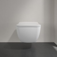 Комплект Унитаз подвесной Villeroy & Boch Venticello 4611RLR1 безободковый, альпийский белый + Инсталляция TECE Base 9400413 4 в 1 с кнопкой смыва