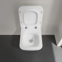 Комплект Унитаз подвесной Villeroy & Boch Venticello 4611RLR1 безободковый, альпийский белый + Инсталляция TECE Base 9400413 4 в 1 с кнопкой смыва