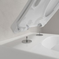 Комплект Унитаз подвесной Villeroy & Boch Venticello 4611RLR1 безободковый, альпийский белый + Инсталляция TECE Base 9400413 4 в 1 с кнопкой смыва