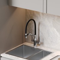Смеситель для кухни Sancos Orta SC4008CH с гибким изливом, хром