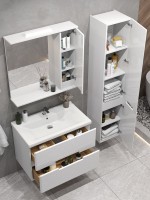 Мебель для ванной комнаты SanStar Ориана 80 напольная, раковина Santek Миранда 80