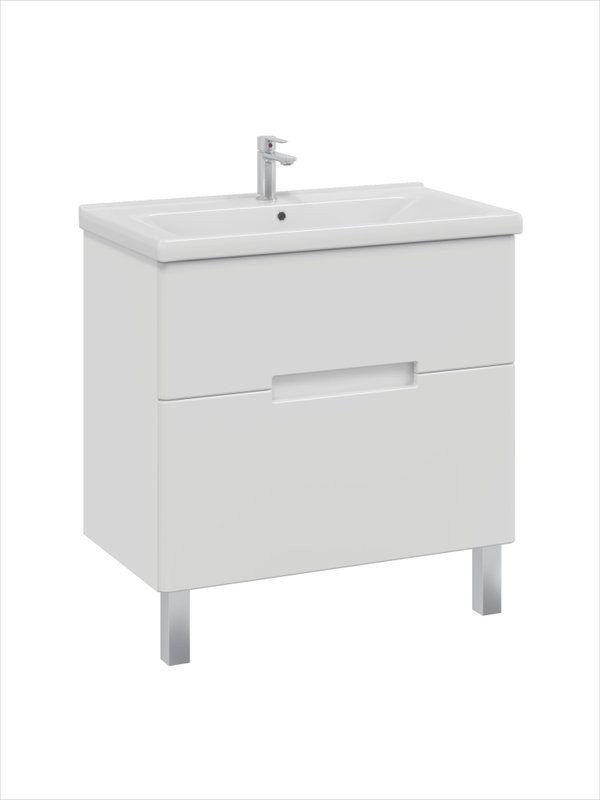 Мебель для ванной комнаты SanStar Ориана 80 напольная, раковина Santek Миранда 80