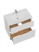 Мебель для ванной комнаты SanStar Ориана 80 напольная, раковина Santek Миранда 80