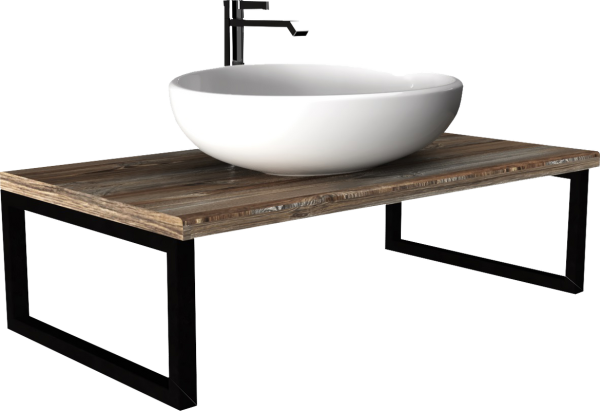 Столешница с раковиной 1MarKa Grunge Loft 100 дуб намибия