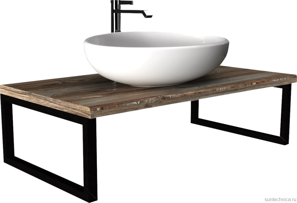 Столешница с раковиной 1MarKa Grunge Loft 100 дуб намибия