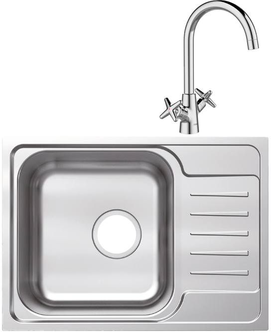 Комплект Мойка IDDIS Sound + Смеситель Acros ACRSB00i05 хром