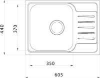 Комплект Мойка IDDIS Sound + Смеситель Acros ACRSB00i05 хром