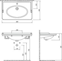 Мебельная раковина Comforty 50180