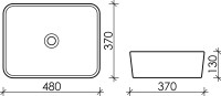 Накладная раковина Ceramicanova Element CN6037