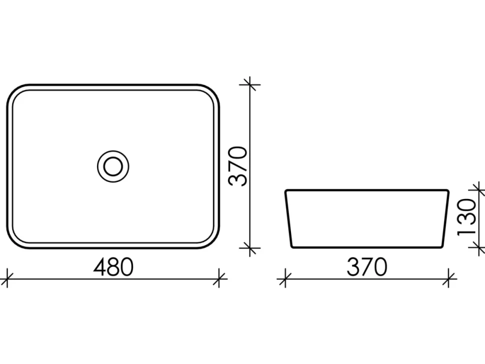 Накладная раковина Ceramicanova Element CN6037