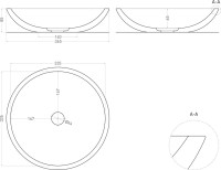 Накладная раковина Salini Callista 05 1101105G