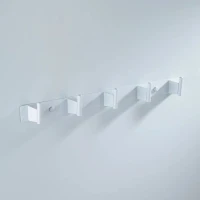Крючки для ванной и кухни / планка с 5 крючками Shevanik SG5751C, белый