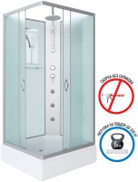 Душевая кабина Niagara Classic NG-33974-14QBKTG 90х70 см, без крыши, с гидромассажем и тропическим душем