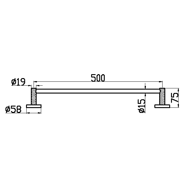 Держатель для полотенец Boheme Uno 10972-SGM shine gun metal