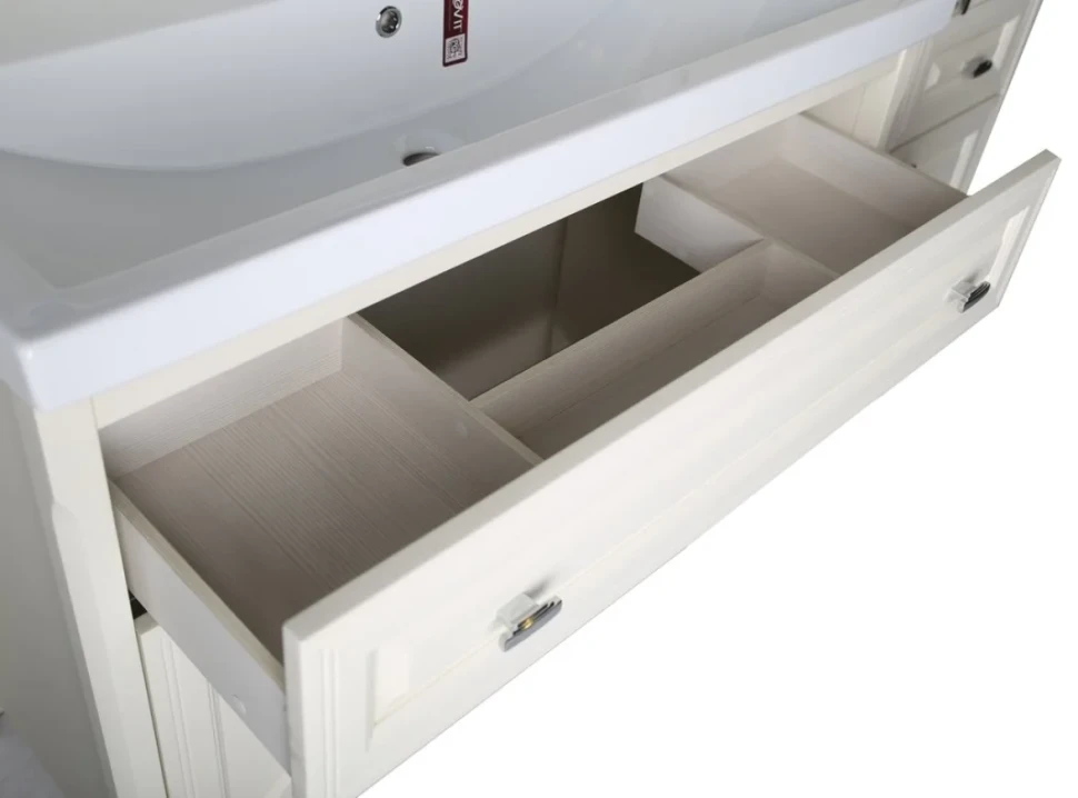 Мебель для ванной комнаты ASB-Woodline Кастелло 100 подвесная, бежевая