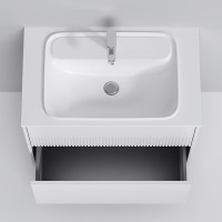 Тумба с раковиной AM.PM Func 80 белая матовая, с двумя ящиками