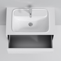 Тумба с раковиной AM.PM Func 80 белая матовая, с двумя ящиками