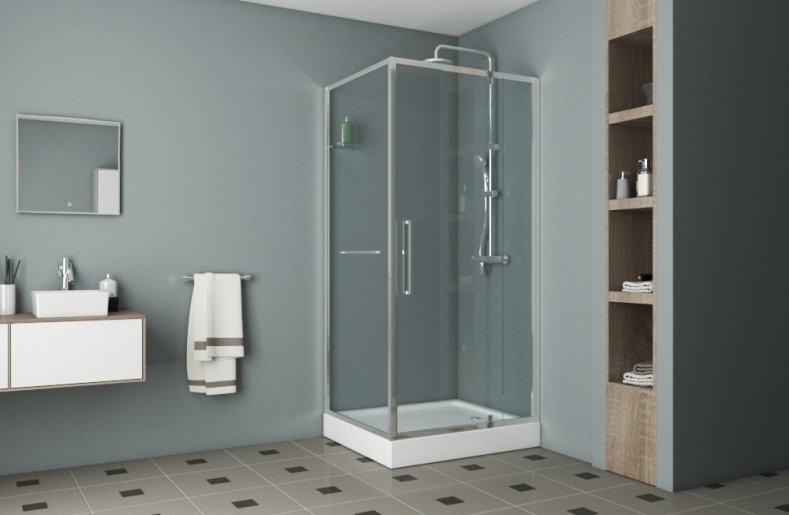 Душевой уголок Bravat Line BS090.2116A 90х90х200