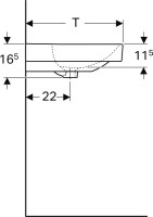 Раковина Geberit Smyle 90 белая