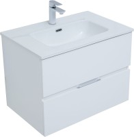 Мебель для ванной комнаты Aquanet Алвита 70 подвесная, белая матовая, 2 ящика