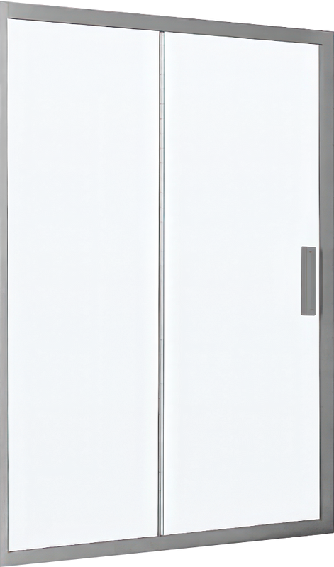 Душевая дверь в нишу Kubele DE019 D2-CLN-MT 165 см, профиль матовый хром
