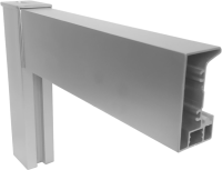 Душевая дверь в нишу Kubele DE019 D2-CLN-MT 165 см, профиль матовый хром