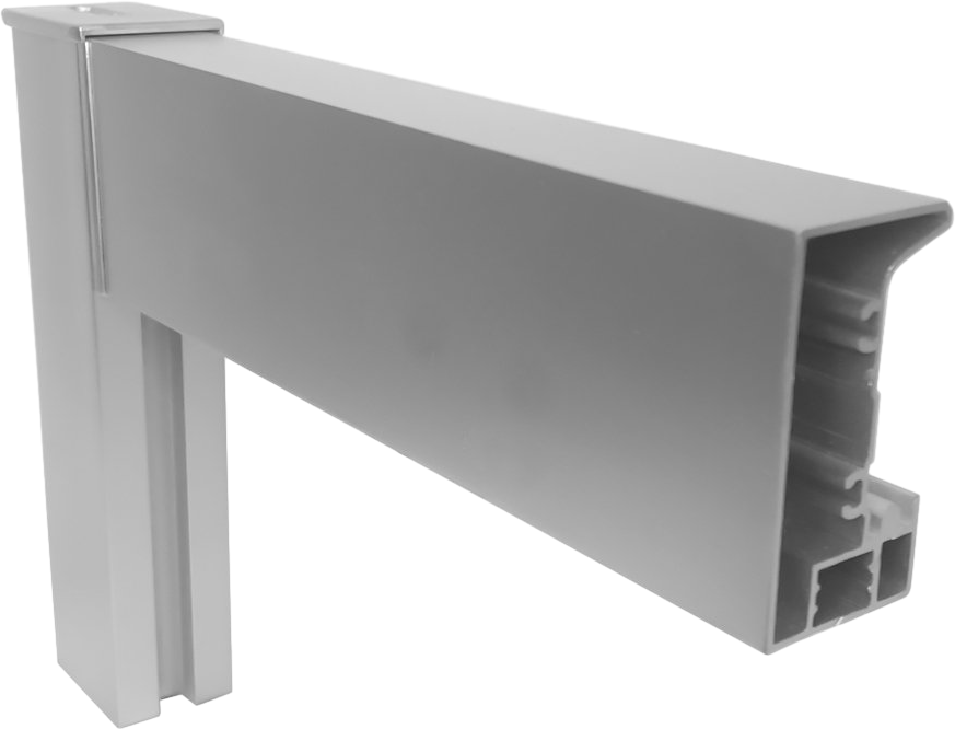 Душевая дверь в нишу Kubele DE019 D2-CLN-MT 165 см, профиль матовый хром