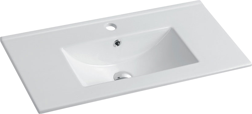 Тумба с раковиной Vincea Mia Slim 80, 2 ящика, бетон