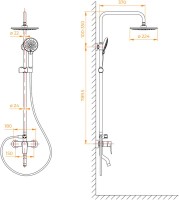 Душевая стойка RGW Shower Panels SP-25 хром