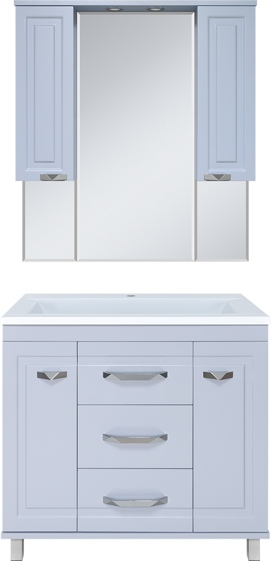 Мебель для ванной комнаты Misty Терра 90 серая