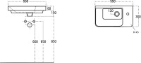 Мебель для ванной комнаты STWORKI Эстфолл 55, черный муар 11054-KL