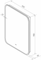 Мебель для ванной комнаты STWORKI Эстфолл 55, черный муар 11054-KL