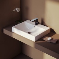 Раковина Berges Strati 61x48, глянцевая белая