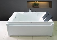 Акриловая ванна Royal Bath Triumph RB 665100 185x120 см, левая, пристенная, белая, с каркасом, для двоих, с экранами