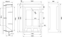 Акриловая ванна Royal Bath Triumph RB 665100 185x120 см, левая, пристенная, белая, с каркасом, для двоих, с экранами