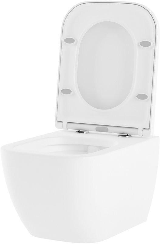Комплект Унитаз подвесной Lavinia Boho One Compacto 3302102С с микролифтом + Система инсталляции для унитазов Relfix 38010010 + Кнопка смыва Relfix 38050804 белая, золотой глянец