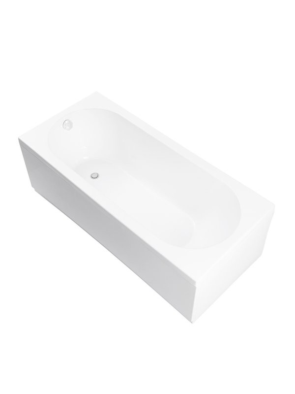 Акриловая ванна Aquanet Nexus 362756 175x80 см, пристенная, белая, с каркасом