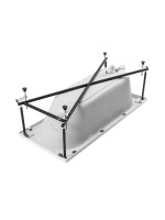 Акриловая ванна Aquanet Nexus 362756 175x80 см, пристенная, белая, с каркасом