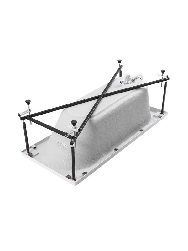 Акриловая ванна Aquanet Nexus 362756 175x80 см, пристенная, белая, с каркасом