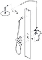 Душевая кабина Triton Лайт Щ0000061826 100х100 В с полочкой