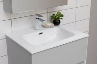 Тумба под раковину Aquanet Алвита new 60 серая, с ящиками