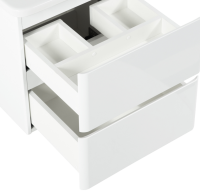 Тумба с раковиной BelBagno Albano-Cer 60 подвесная, bianco lucido