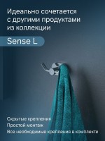 Крючок AM.PM Sense L A7435600 глянцевый хром, на шурупах